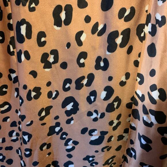 Lulus Known To Be Wild Leopard Satin Slip Dress - Picture 6 of 13